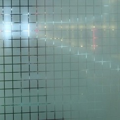 Raamfolie statisch-anti inkijk-90cmx20mtr. vierkantjes