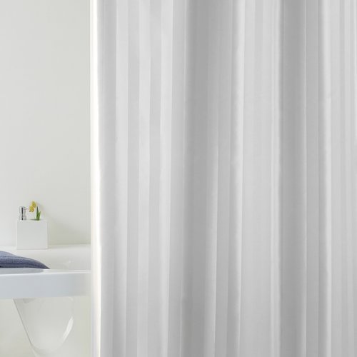 Duschvorhang 180x200 Textil Rigone grau