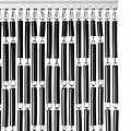 Vliegengordijn-deurgordijn- Tubes 100x232 cm zwart