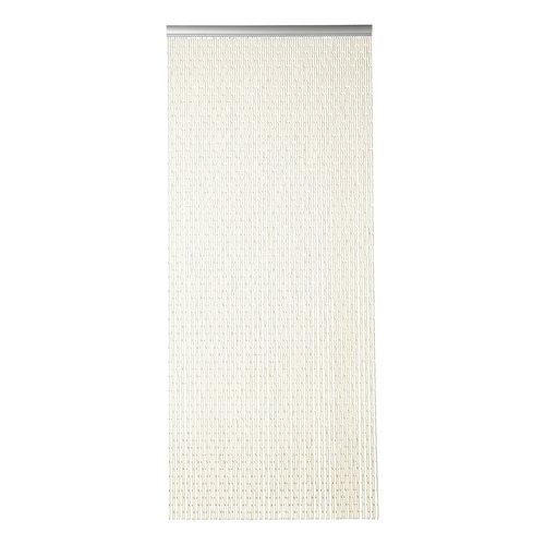 Rideau à mouche rideau de porte Tubes 100x232 cm écru