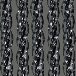 Fly curtain door curtain Orchidea 100x240 cm tra/black