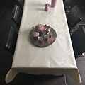 Textiles de table Polyline Amatista blanc