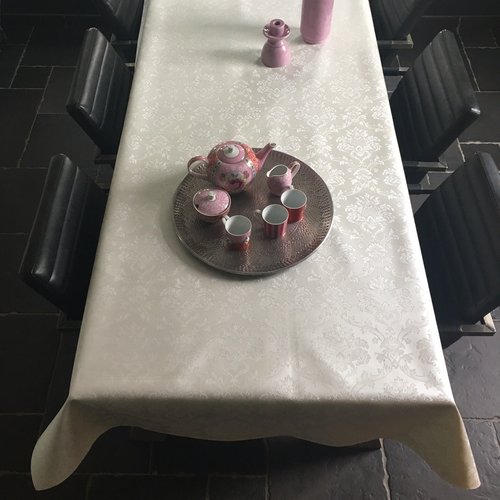 Table textiles Polyline Amatista white