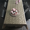 Linge de table Polyline Agata taupe