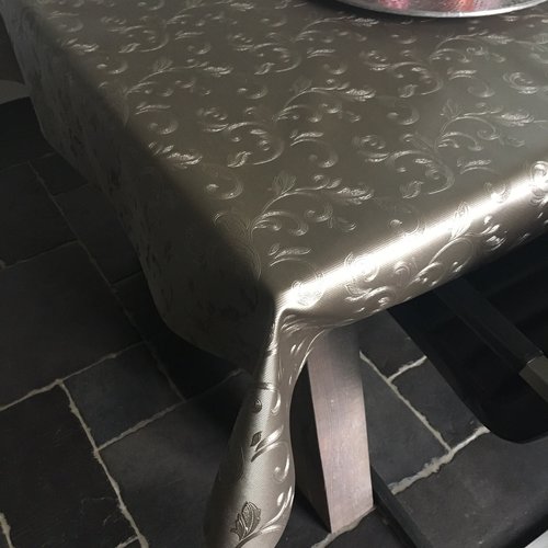 Tischwäsche Polyline Agata taupe