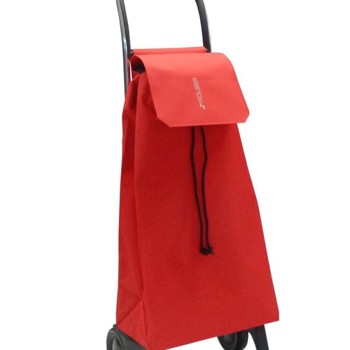 Shopping trolley with wheels Rolser Jet red