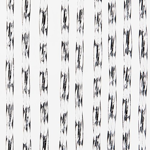 Rideau à mouche rideau de porte Marloes 100x240 cm tra/noir