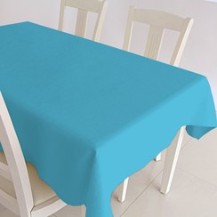 Nappe enduite Maly, 160 cm de large - turquoise