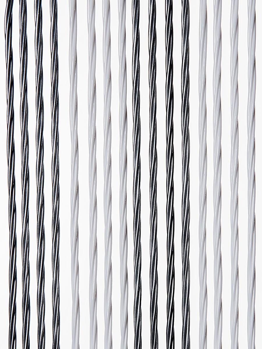Additief creatief zwemmen Deurgordijn Victoria 90x220 cm grijs/wit duo