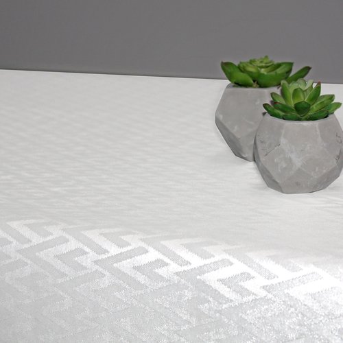 Linge de table Polyline Catania blanc