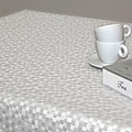 Table linen Polyline Dijon white