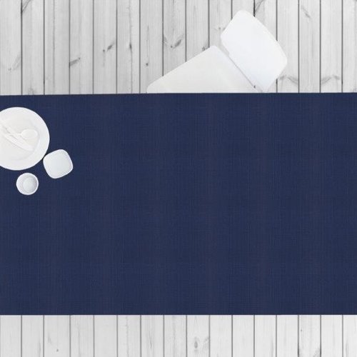 Coated table linen Linado - blue