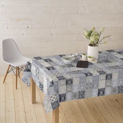 Beschichtetes Tischtextil Castillo - grau
