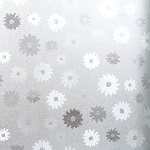 Window film static-anti view- flowers 45cm x 2 metres