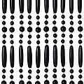 Fliegenvorhang Türvorhang Perla 90x220 cm schwarz