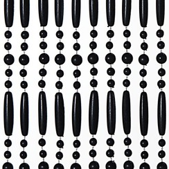 locker Türvorhang »Pearl«, (1 St.), Kunststoff, transparent/schwarz, 72  Stränge bequem und schnell bestellen