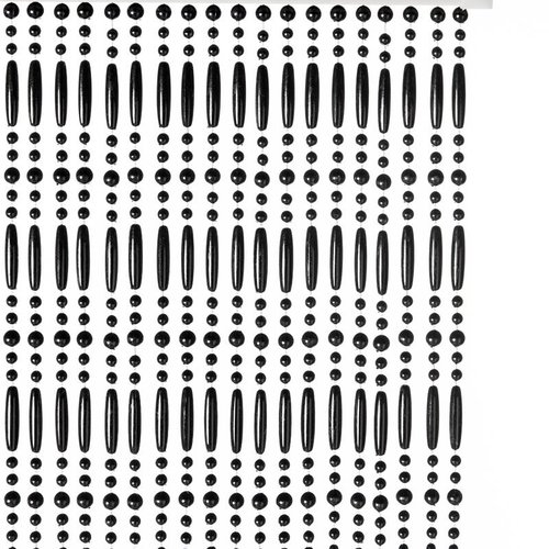 Vliegengordijn-deurgordijn- Perla 100x240 cm zwart