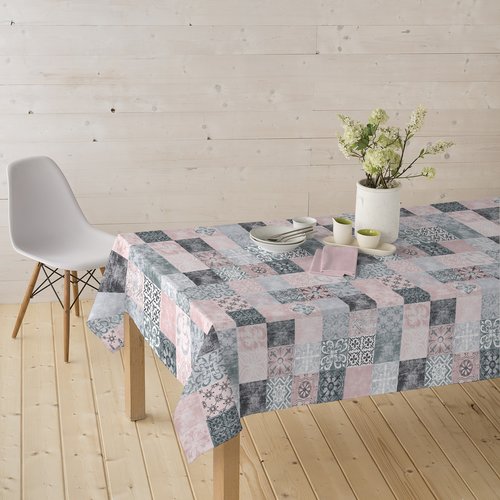 Coated table textile Castillo - pink