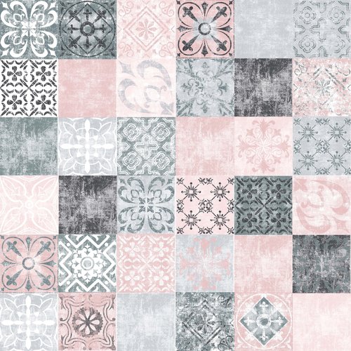 Textile de table enduit Castillo - rose