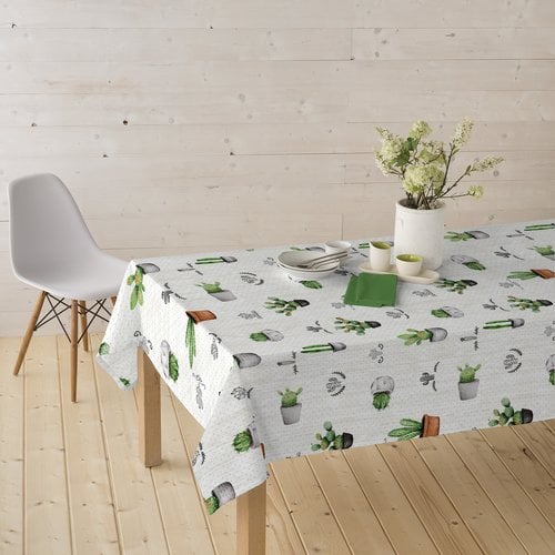 Coated table textile Cactus