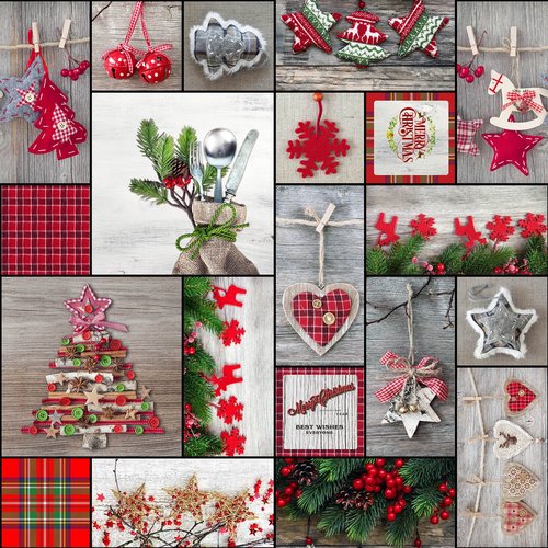 Coated table textiles Merry Christmas