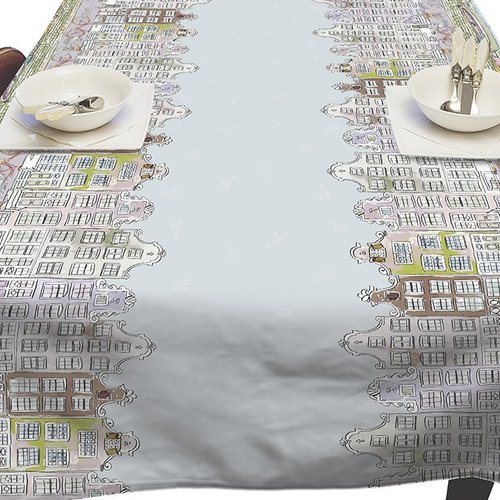 Oilcloth canal house