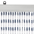Fliegenvorhang Türvorhang Charlotte 90x220 cm grau