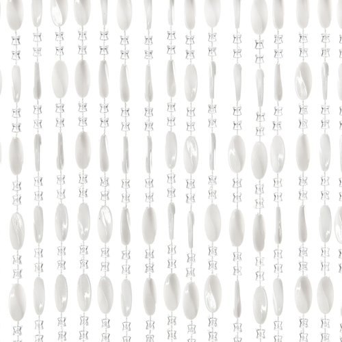 Rideau à mouche rideau de porte Charlotte 100x240 cm blanc