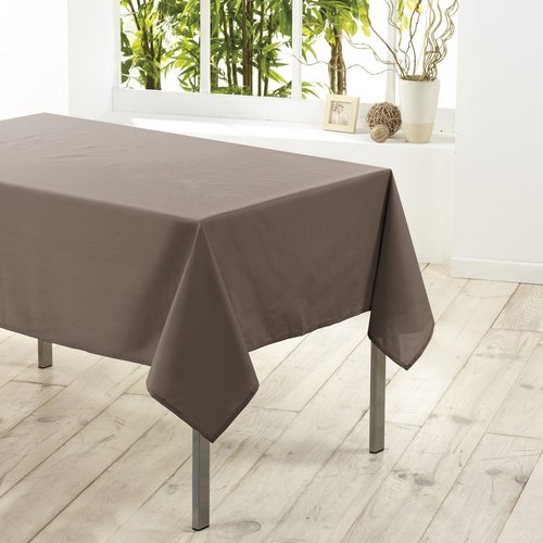 Tischtuch-Textil Essentiel taupe 140cmx200cm