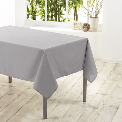 Tafellaken-Tafelkleed- textiel Essentiel grijs 140cmx200cm