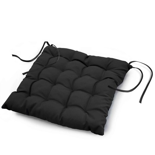 Coussin de chaise coussin de siège Essentiel noir 40x40x7cm