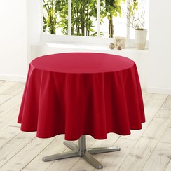 Tablecloth- Essentiel red round 180 cm
