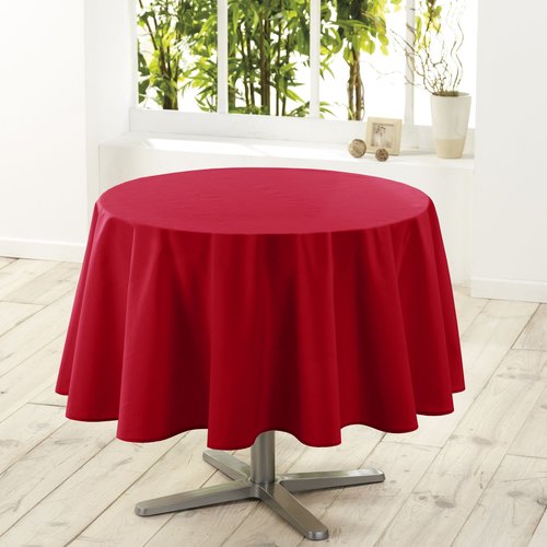 Nappe- Essentiel rouge ronde 180 cm