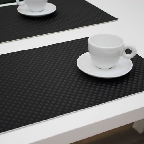 Placemats Zafiro black MINIMUM ORDER 12 pieces