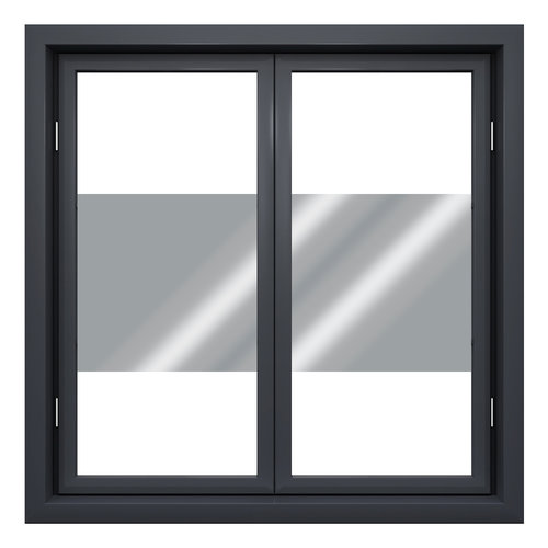 Sun protection window film 45cm transp/silver