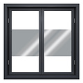 Sonnenschutz-Fensterfolie 152cm transp/silbern