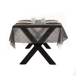 Wachstuchspitze Aya - schwarz