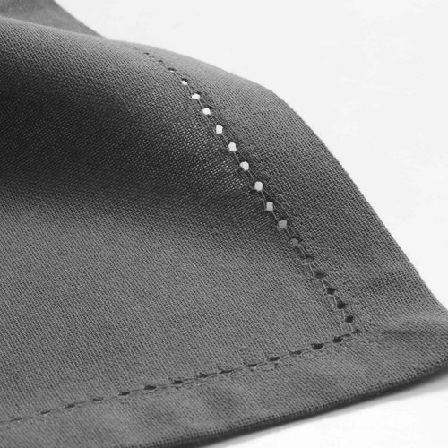 Napkins cotton Charline 40x40cm anthracite