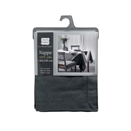 Nappe- Charline anthracite 140x240cm