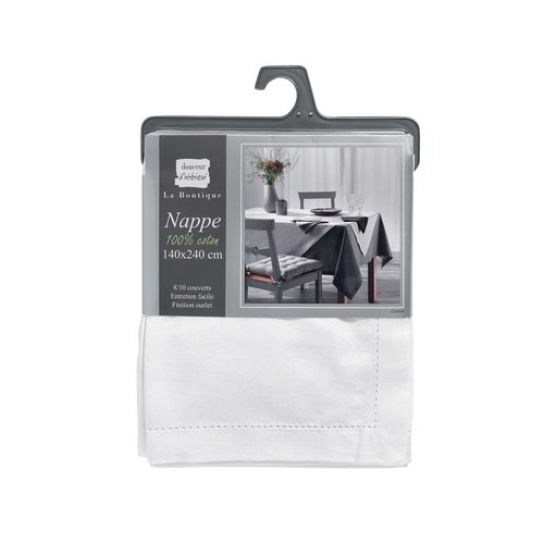 Tischtuch- Charline weiß 140x240cm