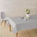 Coated table textile Star - silver