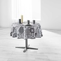 Tafellaken-Tafelkleed- Essentiel persane grijs rond 180 cm