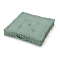 Seat cushion-Mattress cushion Wicotex cotton 40x40x10cm mint