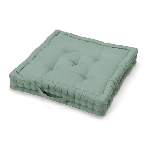 Seat cushion mattress cushion Wicotex cotton 57x57x10cm mint
