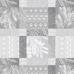 Toile cirée Bielle argent