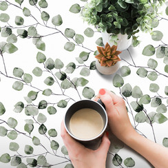 Toile cirée vert Maure