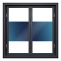 Sun protection window film 90cm transp/blue