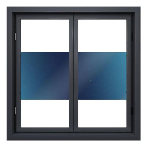 Sun protection window film 90cm transp/blue