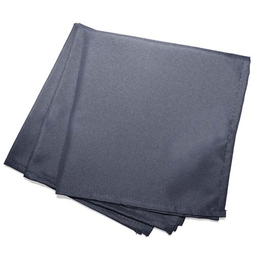 Wicotex Serviettes de table Essentiel 40x40cm gris foncé 3 pcs polyester