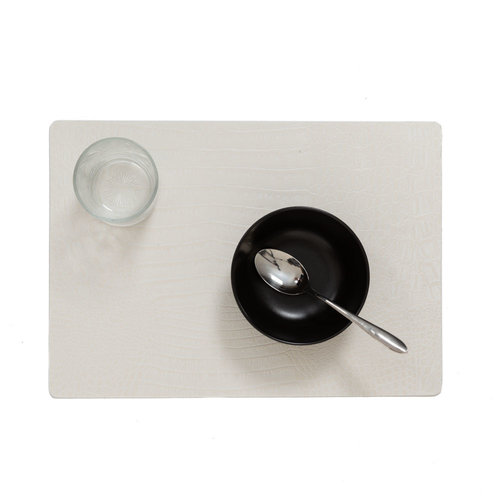 Placemats Coko wit MINIMALE BESTELEENHEID 12 STUKS